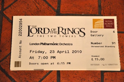 London baby ! Mes billets pour le spectacle